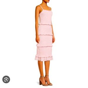 Pink and white sundress